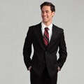 Oxford Republic Slim Fit Black Pindot Stripe Suit