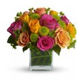 Teleflora Color Me Rosy Hand-arranged Flower Bouquet