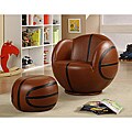 Youth Basketball ball Chair and Ottoman