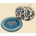Set of 6 Blue Safari Coasters (Kenya)