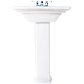 Decolav Vitreous China Square Pedestal Sink