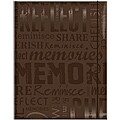 Embossed Gloss 'Memories' Expressions Brown Photo Album (Holds 100 photos)