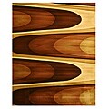 Hand-carved Modern Design Vergara Brown Rug (5'3 x 7'3)