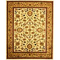 Traditional Mahal Design Persian Ivory Rug (7'10 x 9'10)