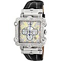 JBW Men's 'Phantom' Silver Diamond and Stainless Steel Watch