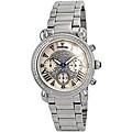 JBW Women's 'Victory' Stainless Steel Mother of Pearl Dial Diamond Watch