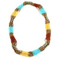 Zul Glass Bead Necklace Desert (Guatemala)