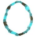 Zul Glass Bead Necklace Turquoise and Mocha (Guatemala)