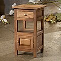Reclaimed Teak 1-drawer Nightstand (India)