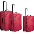 Benzi Red 3-piece Luggage Set