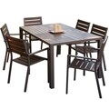 Lanai Grey Poly-wood 7-piece Outdoor Dining Set