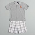 US Polo Association Boy's Grey Shirt and Short Set