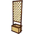 Japanese-Style Bamboo 6-foot Trellis with Planter (China)