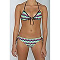 Island World Junior's 'Neon Wave' Two-piece Bikini Swimsuit