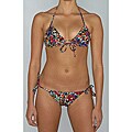 Island World Junior's 'Color Paint Floral' Two-piece Bikini Swimsuit