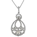 New! Carolee White Faux Pearl and Crystal Necklace