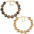 New! Kenneth Jay Lane Goldtone Bead Necklace