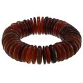 New! Kenneth Jay Lane Horn Disk Bead Stretch Bracelet