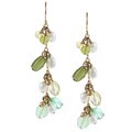 New! Ralph Lauren Multi-beads Linear Cluster Earrings