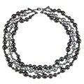 New! Ralph Lauren 3-row Multi-pearl Necklace