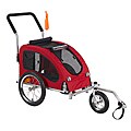 Merske 'Medium' Red Comfy Dog Bike Trailer/ Stroller Kit