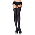 Leg Avenue Women's Opaque Black Thigh Highs