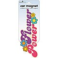 Paper House Flower Power Car Magnet