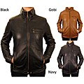 Knoles & Carter Women's Plus-size Side-knit Leather Scuba Jacket