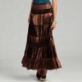 Tokyo Collection Women's Brown Mirror Sequin Tier Skirt