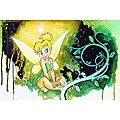 Disney Underground 'Just a Little Bit of Pixie Dust' Tinkerbell Collectible Art on Canvas