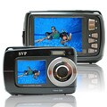Aqua 5500 Black (with Micro 16GB) 18MP Dual Screen Waterproof Digital Camera