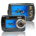 Aqua 5500 Black (with Micro 32GB) 18MP Dual Screen Waterproof Digital Camera