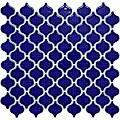 SomerTile 10.75x11.25 Morocco 1.5-in Mini Cobalt Porcelain Mosaic Tile (Pack of 10)