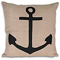 Thro Anchor Printed Jute Pillow (20 x 20)