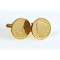 American Coin Treasures Gold-Layered Liberty Nickel Cufflinks