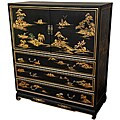 Black Lacquer Landscape Dresser (China)