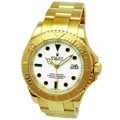 Pre-owned Rolex 18k Yellow Gold Oyster Yachtmaster Watch