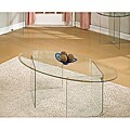 Glassix Oval Glass Coffee Table