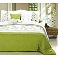 Poppy Flower Sage 8-Piece Comforter Set