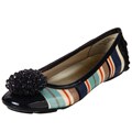AK Anne Klein Women's 'Bauble' Blue Multi Flats