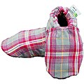 Augusta Baby Girl's Pink Plaid Soft Sole Cotton Shoe