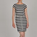 Sharagano Women's Nautical Stripe Rope Belted Dress