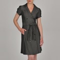 Sharagano Women's Double Breasted Trench Dress