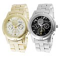 Geneva Platinum Men's Chronograph-style Link Watch