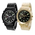 Geneva Platinum Men's Glow in the Dark Link Watch
