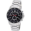 Movado Men's 800 Series Black and Silver Chronograph Watch