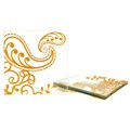 Glamorous Gold Tempered Glass Dinner Plate Set