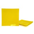 Yellow Tempered Glass Dinner Plate/Charger Set