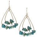 New! Kenneth Cole Turquoise Double Teardrop Earrings