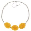 New! Kenneth Cole Yellow Frontal Bib Necklace